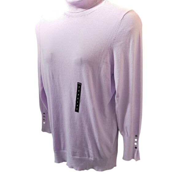 NEW TORRID EVERYDAY SOFT Purple Pullover Turtleneck Sweater Plus Size 2X - Picture 9 of 16